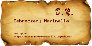 Debreczeny Marinella névjegykártya