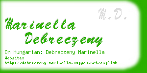 marinella debreczeny business card